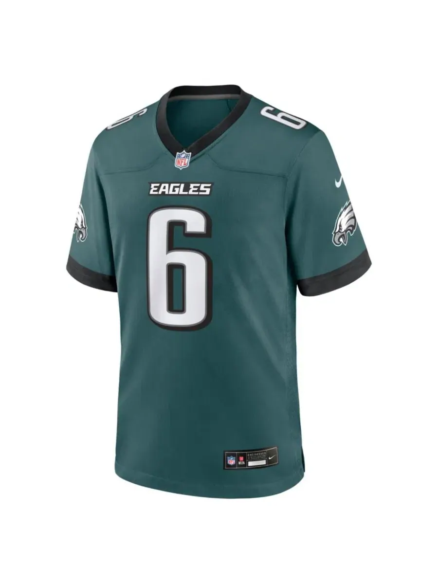 Футболка Nike DeVonta Smith Philadelphia Eagles Team Game — изображение 2 из 3, зеленый