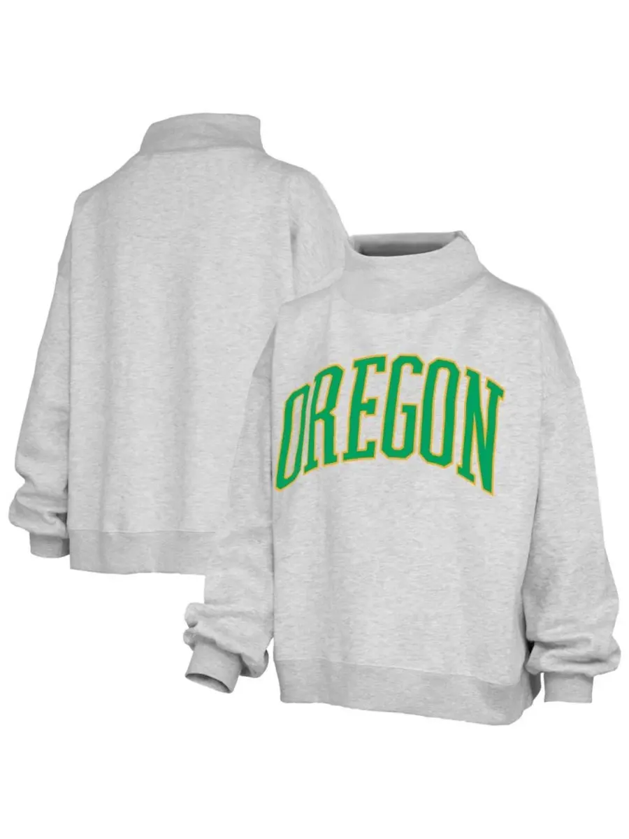 Свитшот женский Oversized с высоким воротником Nelson Pressbox — изображение 1 из 3, пепельный