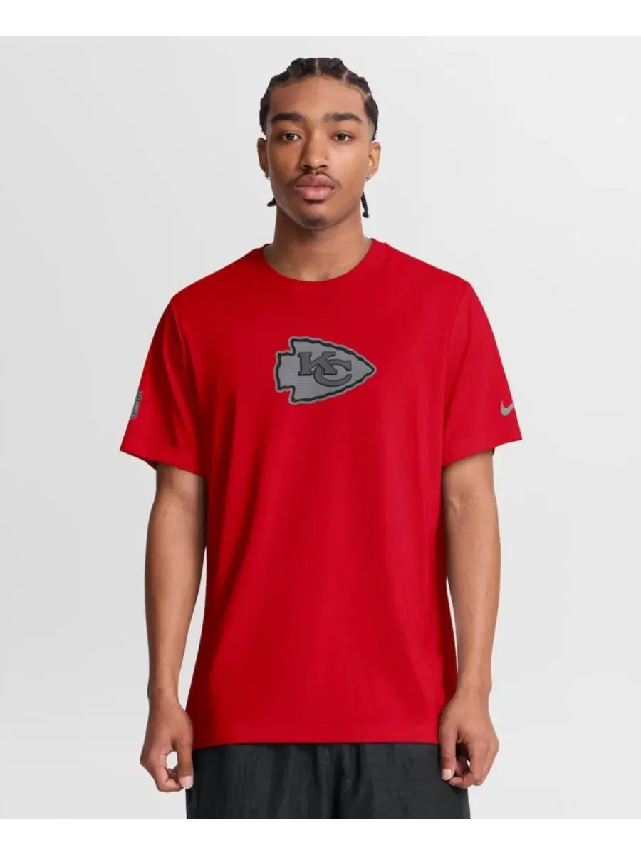 Футболка с принтом Kansas City Chiefs Sideline Lead The Charge Legend Dri-FIT Nike — изображение 1 из 5, красный