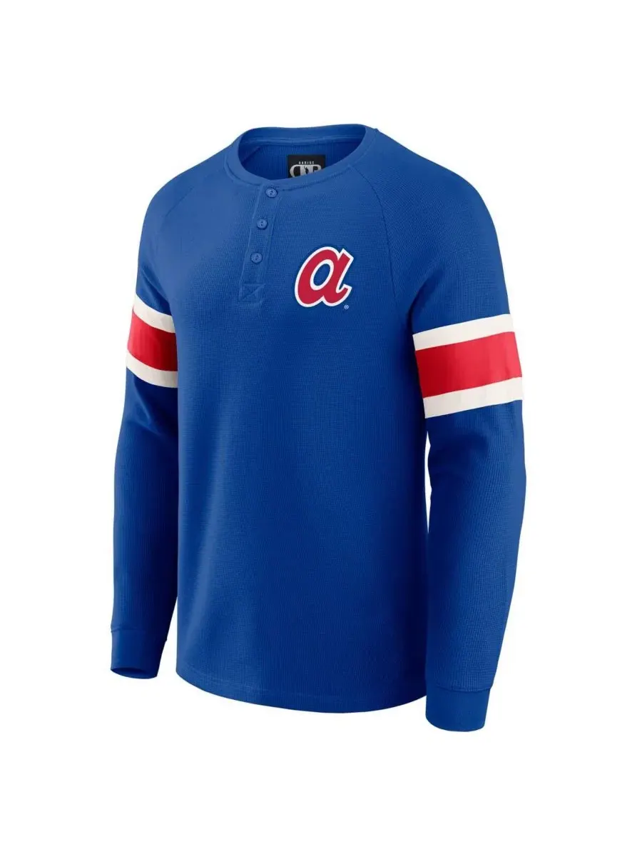 Футболка-поло с длинным рукавом реглан Waffle-Knit Henley Darius Rucker Collection by Fanatics — изображение 2 из 4