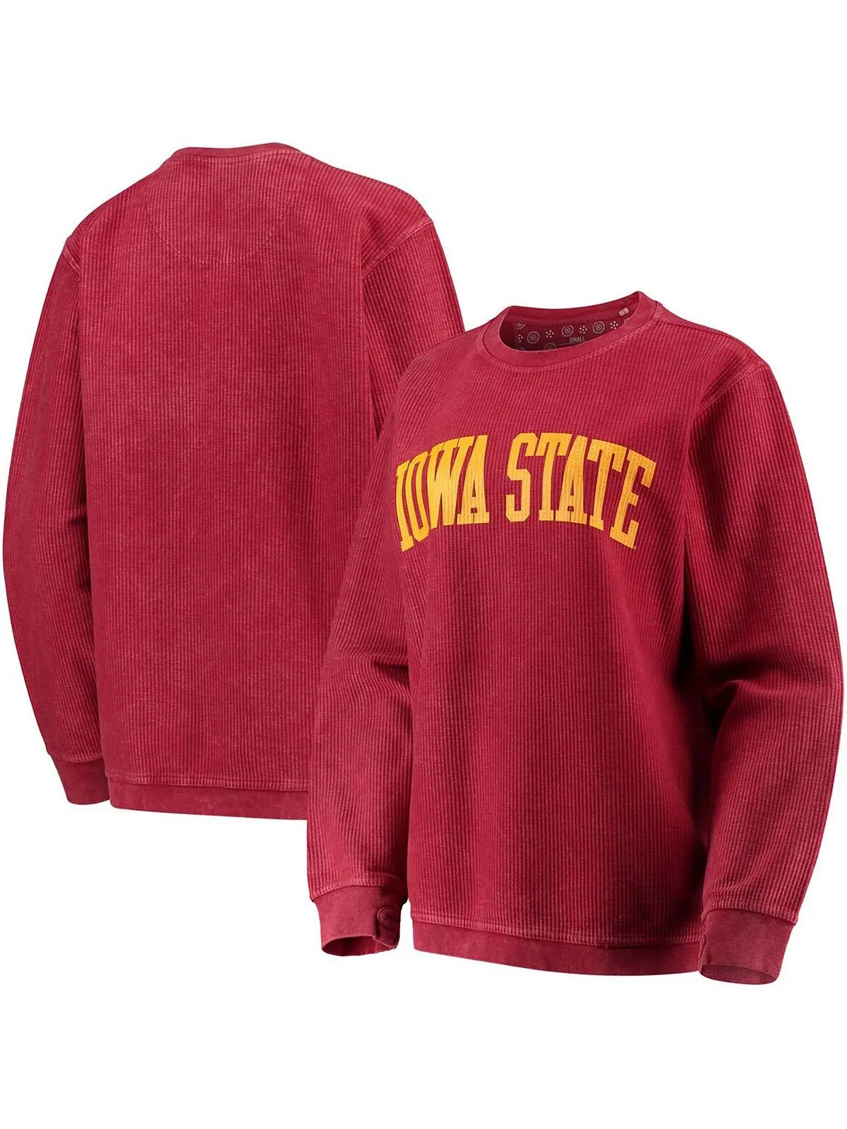 Женский свитшот Cardinal Iowa State Cyclones с удобным шнурком в винтажном стиле, базовый пуловер с — изображение 1 из 3