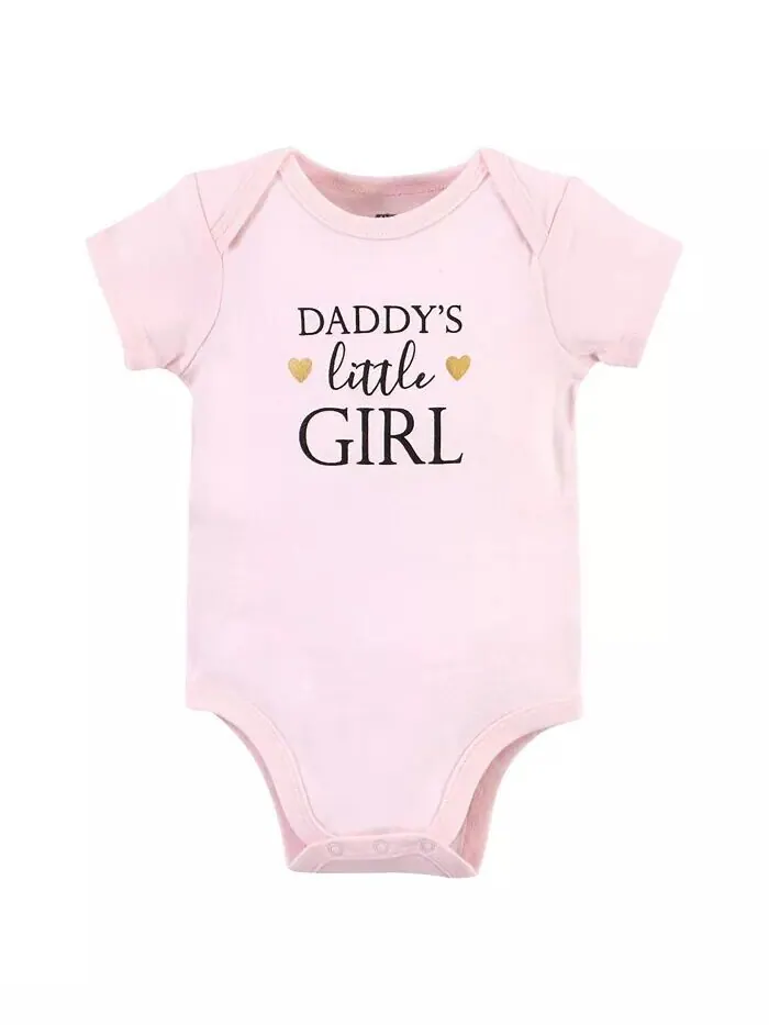 Хлопковые боди для маленьких девочек Daddy, 5 шт Hudson Baby — изображение 5 из 7