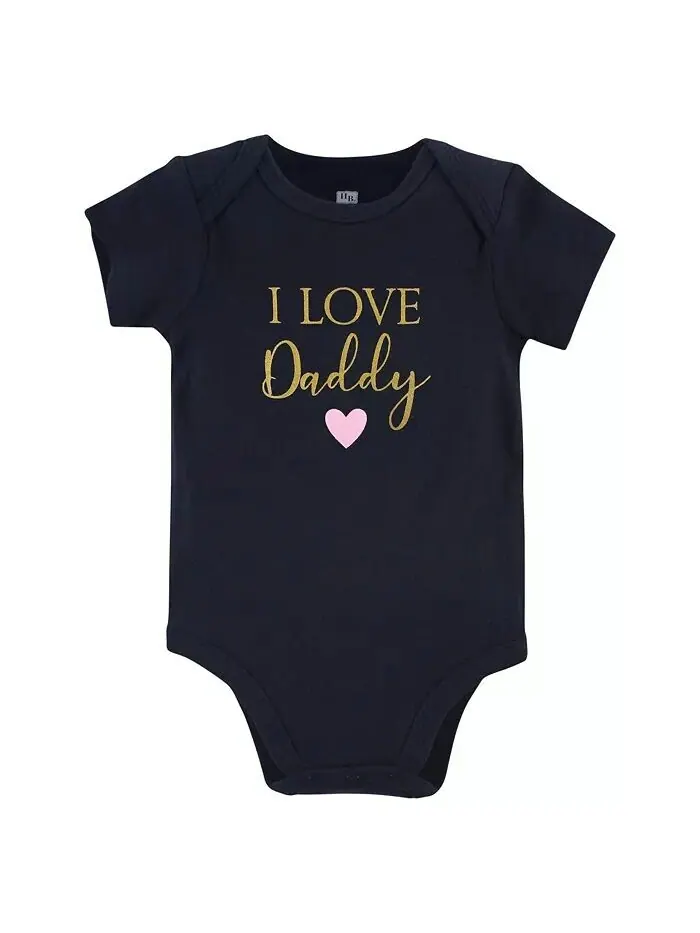 Хлопковые боди для маленьких девочек Daddy, 5 шт Hudson Baby — изображение 7 из 7