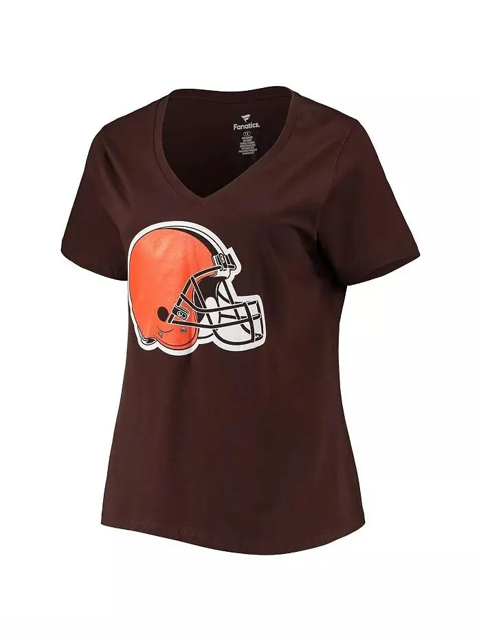 Женская футболка больших размеров с именем и номером игрока Deshaun Watson Brown Cleveland Browns с — изображение 2 из 2