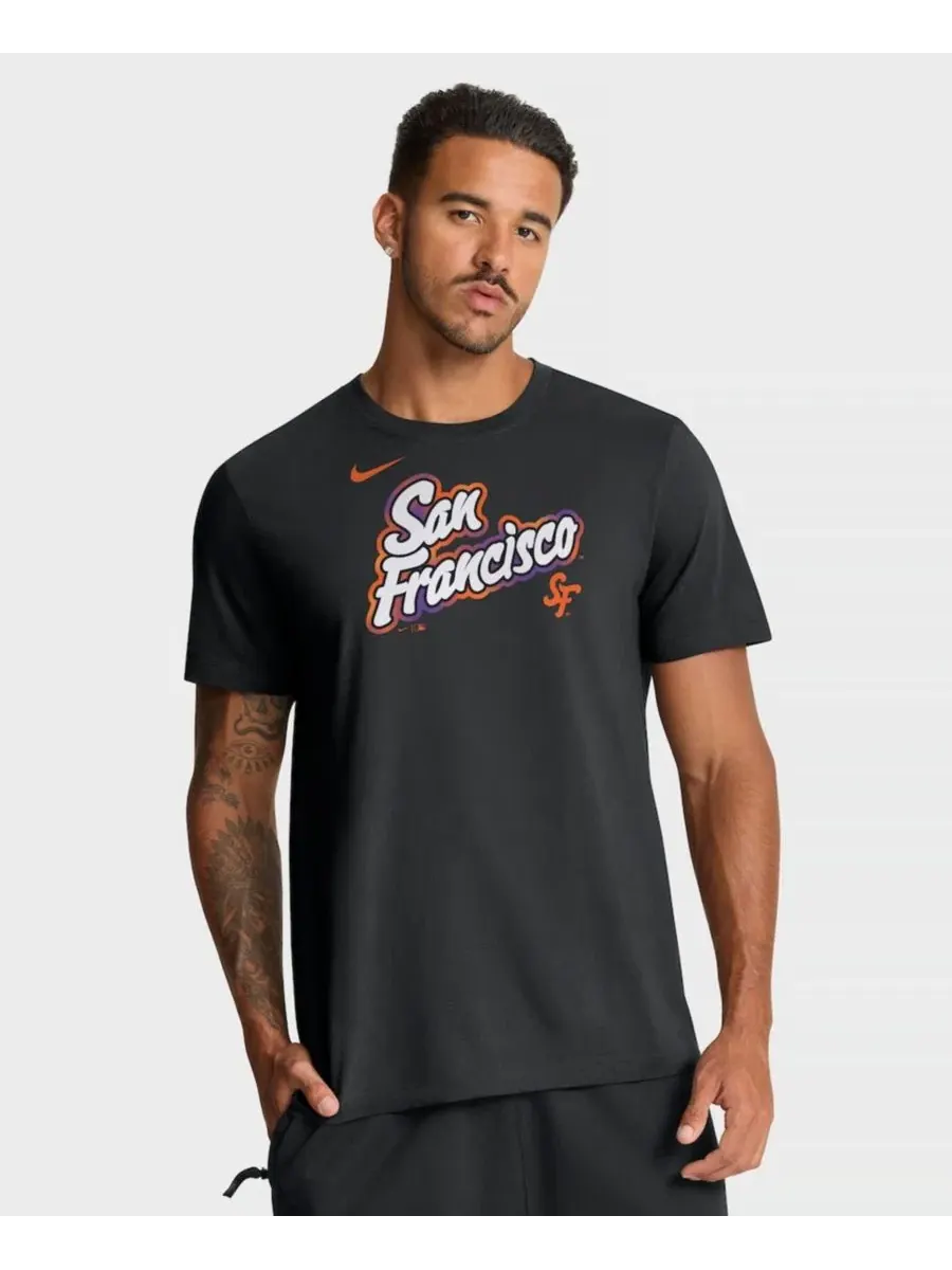 Футболка с принтом City Connect Nike — изображение 1 из 5, черный