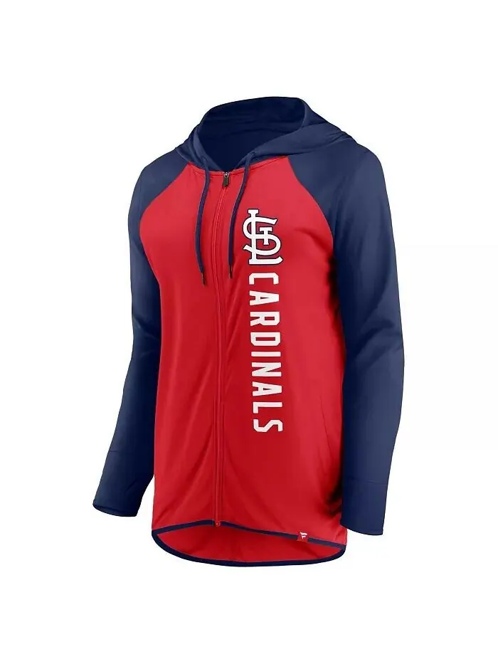 Женская куртка-толстовка с капюшоном St. Louis Cardinals Forever Fan, цвет красный/темно-синий, с — изображение 3 из 3