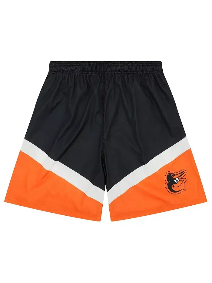Мужские шорты Baltimore Orioles с цветными блоками в черно-оранжевой гамме FOCO — изображение 2 из 3