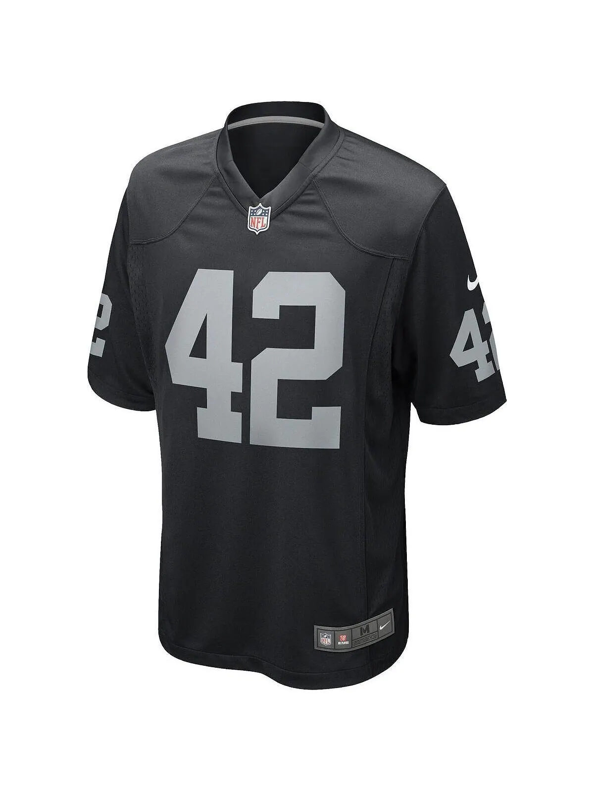 Мужская черная майка игрока пенсионера Ronnie Lott Las Vegas Raiders Game Nike — изображение 2 из 2, черный