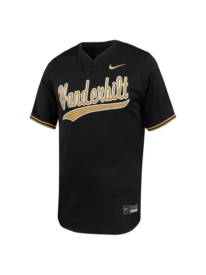 Мужская черная бейсбольная джерси Vanderbilt Commodores Limited Nike — изображение 3 из 3