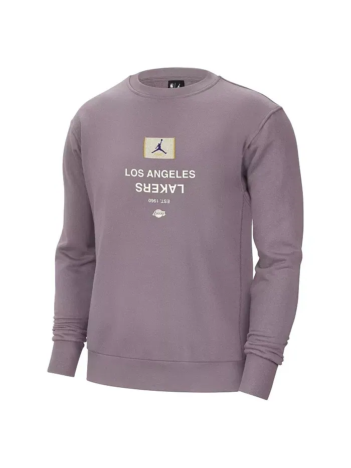 Мужской фиолетовый тяжелый толстовка Los Angeles Lakers Courtside Statement Edition Jordan — изображение 2 из 3