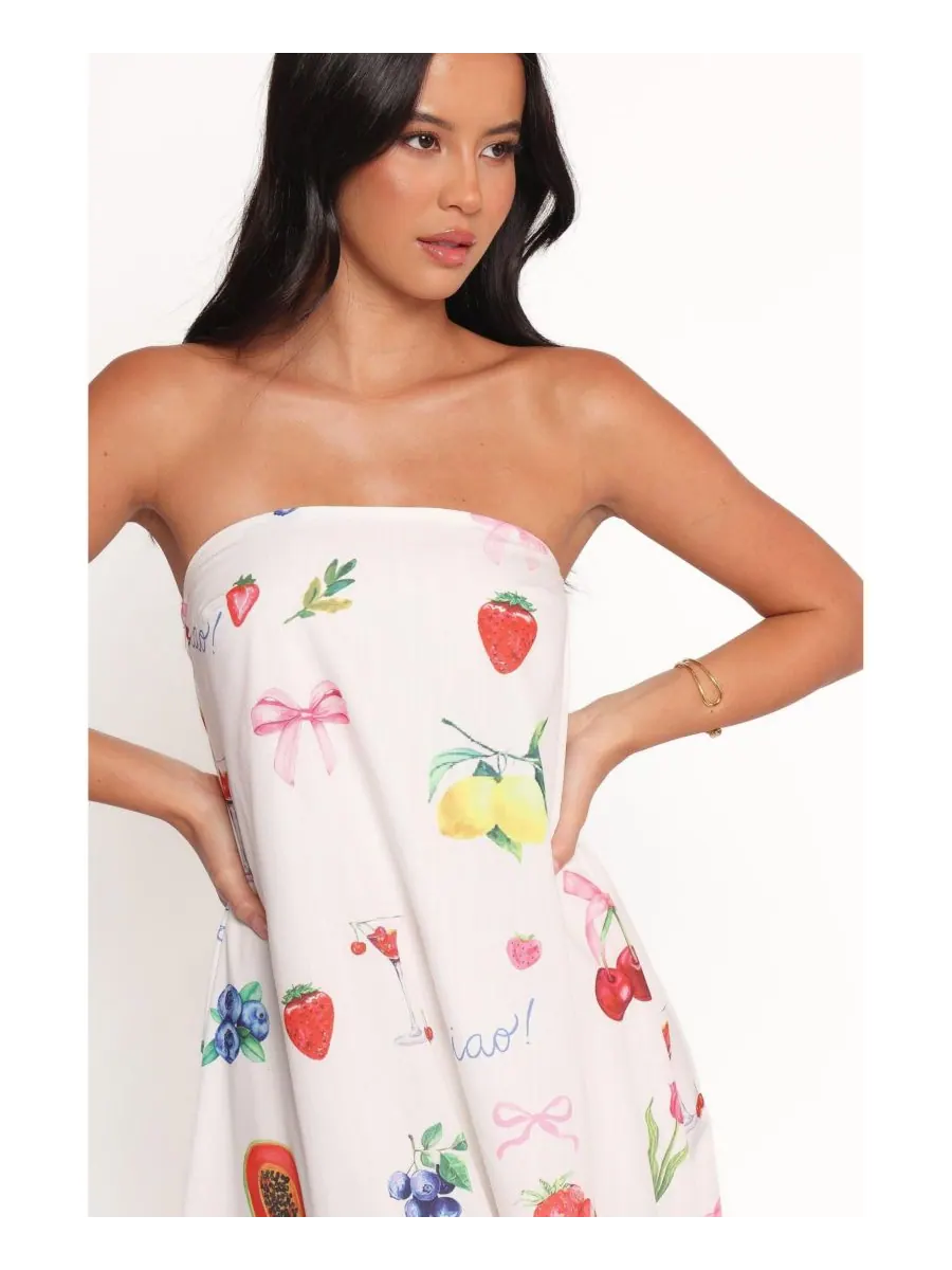 Женское длинное платье Soph без бретелей Petal and Pup, Ciao bow print — изображение 3 из 5