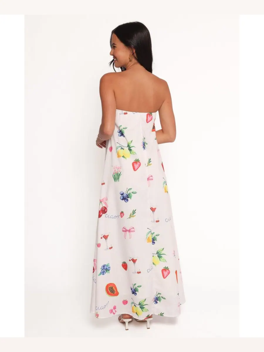 Женское длинное платье Soph без бретелей Petal and Pup, Ciao bow print — изображение 4 из 5
