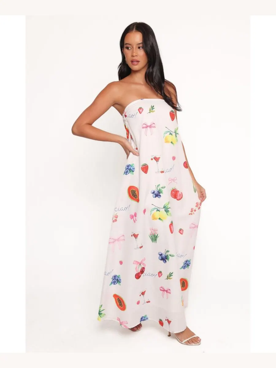Женское длинное платье Soph без бретелей Petal and Pup, Ciao bow print — изображение 5 из 5