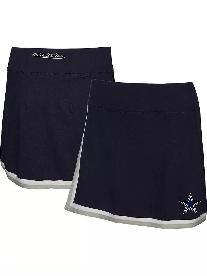 Женская темно-синяя юбка Dallas Cowboys Mitchell & Ness — изображение 1 из 1