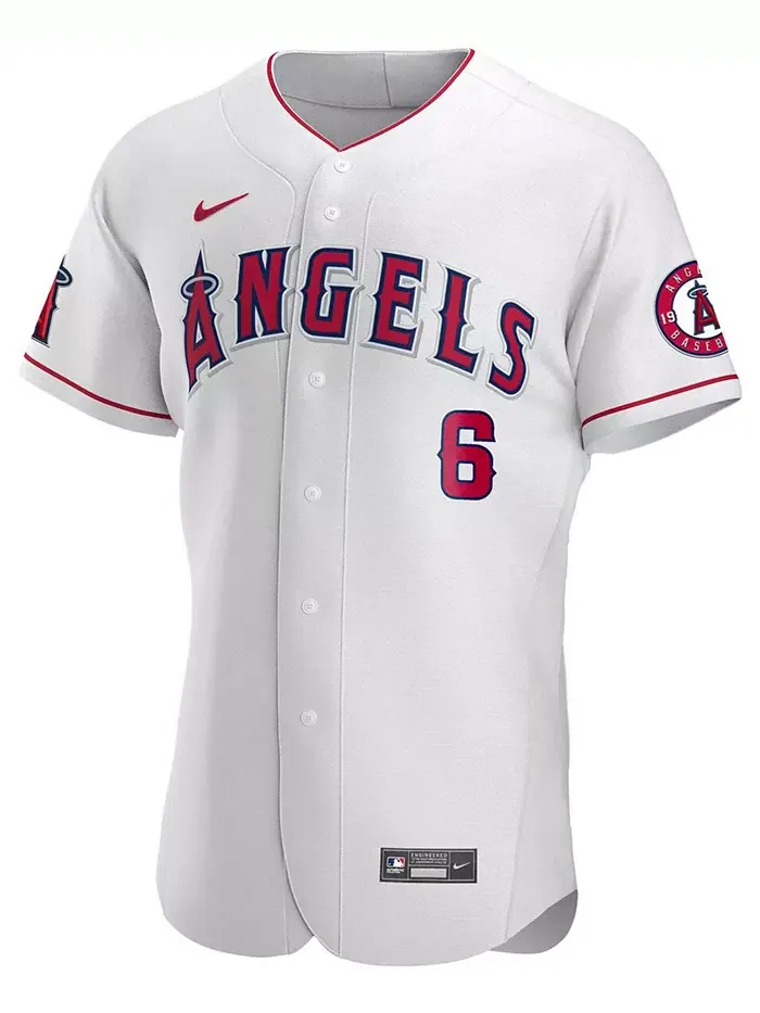 Мужская белая аутентичная футболка игрока Anthony Rendon команды Los Angeles Angels Nike — изображение 3 из 3