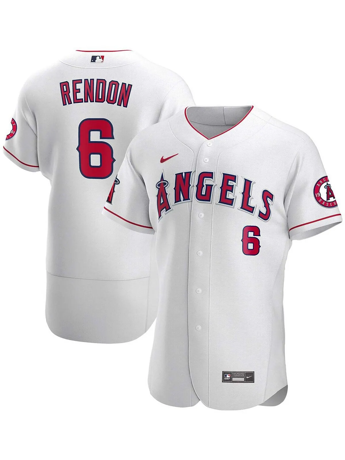 Мужское белое джерси для игрока Anthony Rendon Los Angeles Angels Authentic Player Nike — изображение 1 из 3, белый
