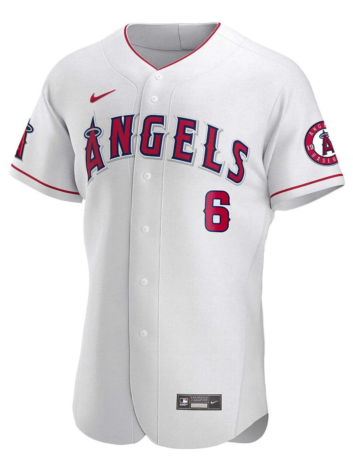 Мужское белое джерси для игрока Anthony Rendon Los Angeles Angels Authentic Player Nike — изображение 3 из 3, белый