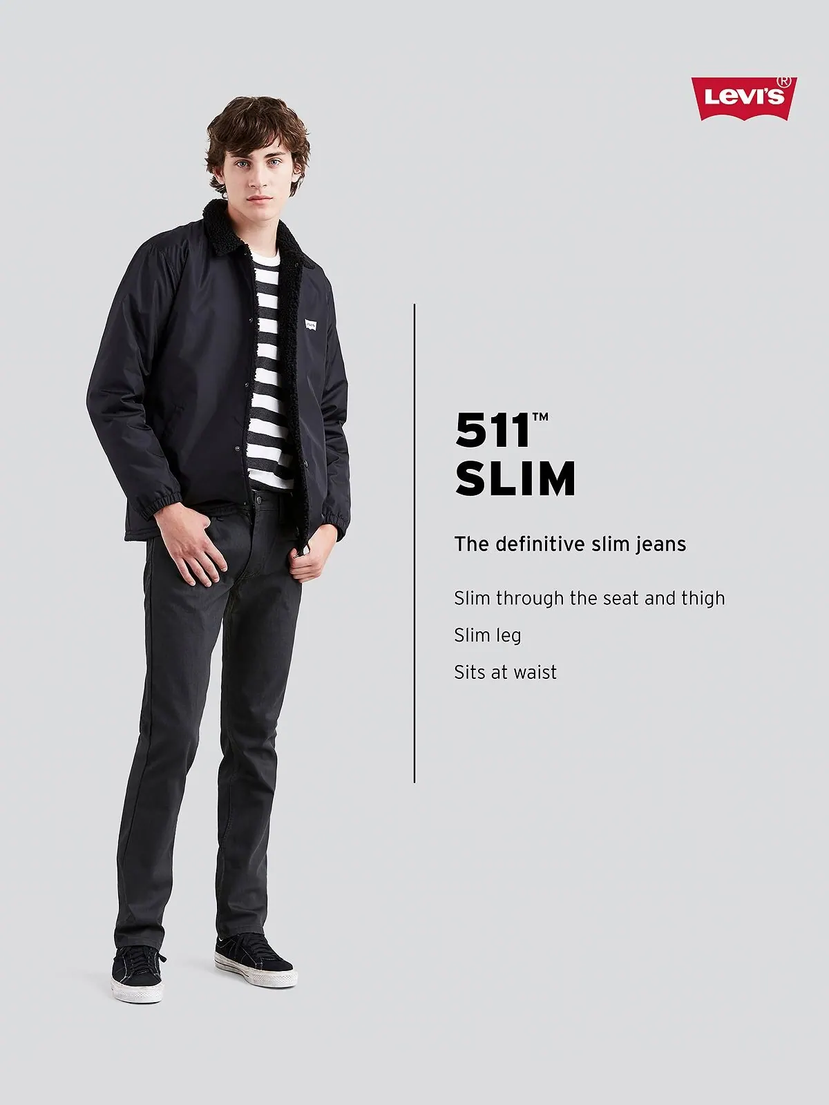 Мужские джинсы 511 Flex Slim Fit Eco Performance Levi's — изображение 4 из 4