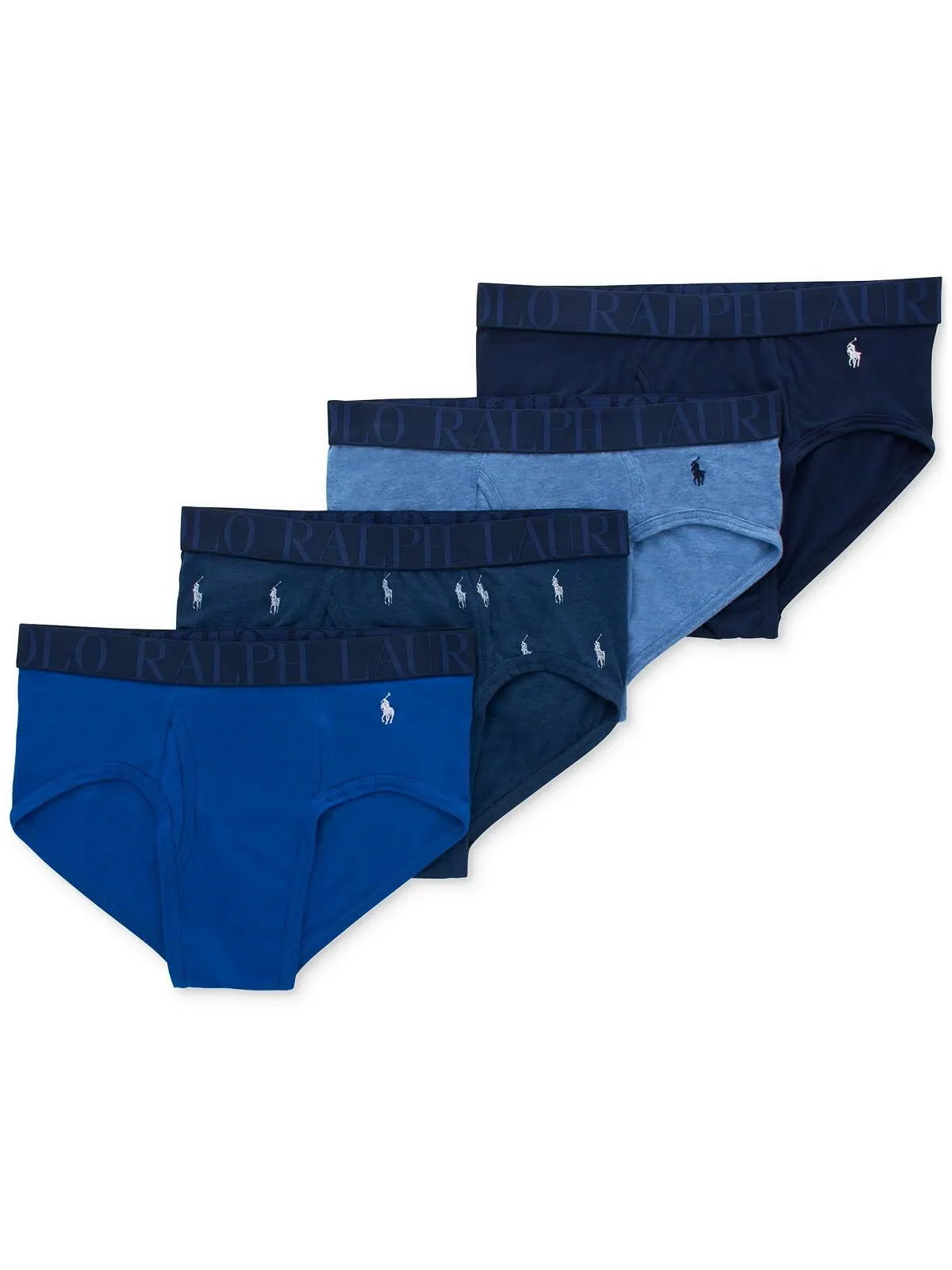 Комплект трусов Polo Ralph Lauren Classic Stretch, 4 предмета — изображение 1 из 4, синий