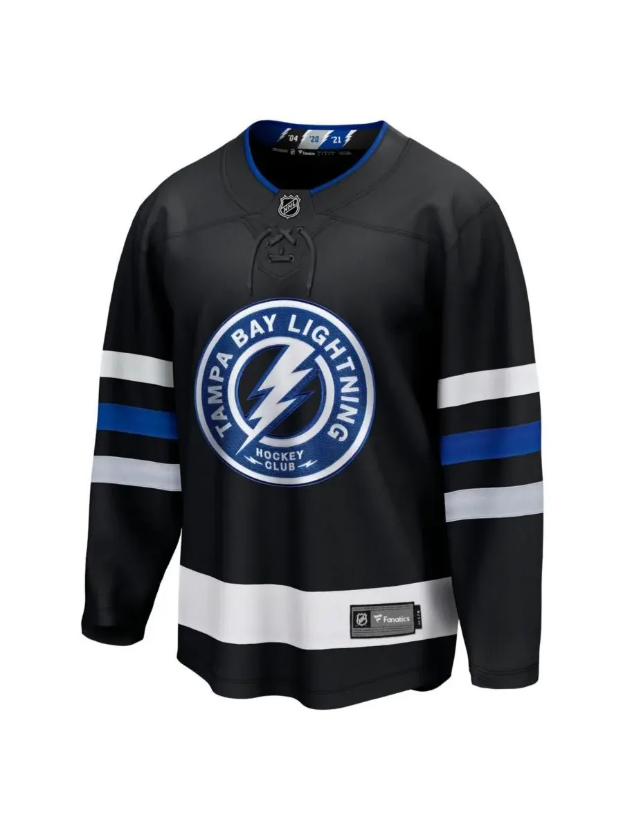 Authentic NCAA Apparel Мужская черная альтернативная футболка Fanatics Branded Tampa Bay Lightning — изображение 3 из 3