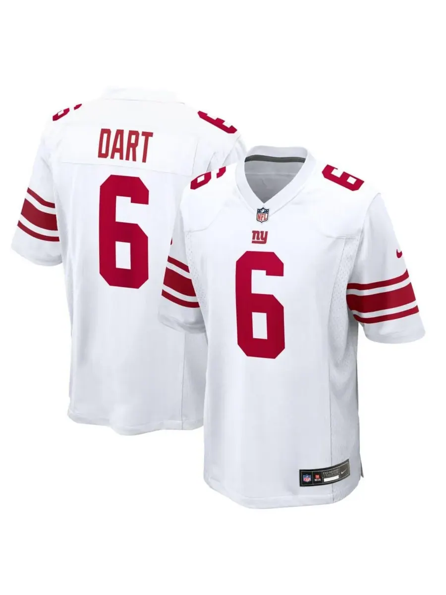 Nike Мужская белая игровая футболка Jaxson Dart New York Giants — изображение 1 из 3, белый