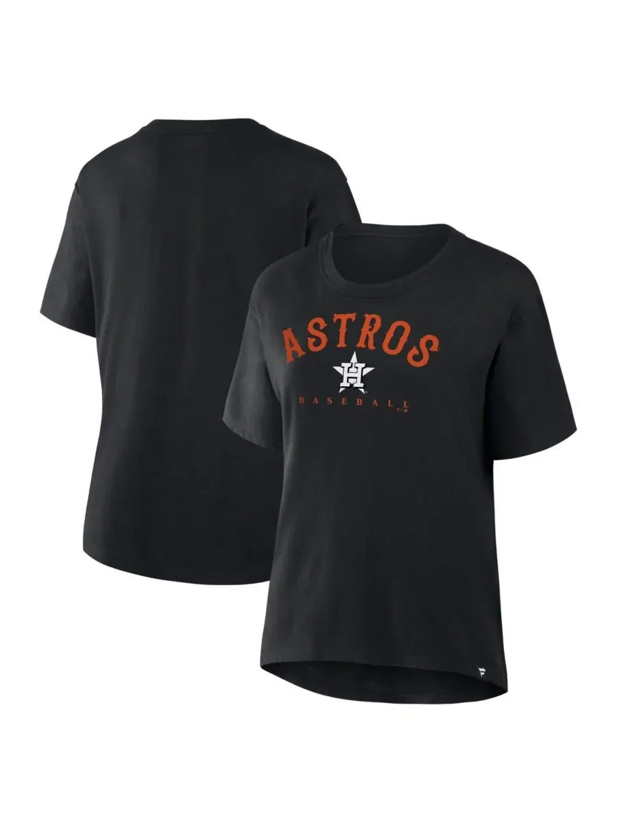 Fanatics Женская черная футболка Houston Astros свободного кроя Legacy — изображение 1 из 3, черный