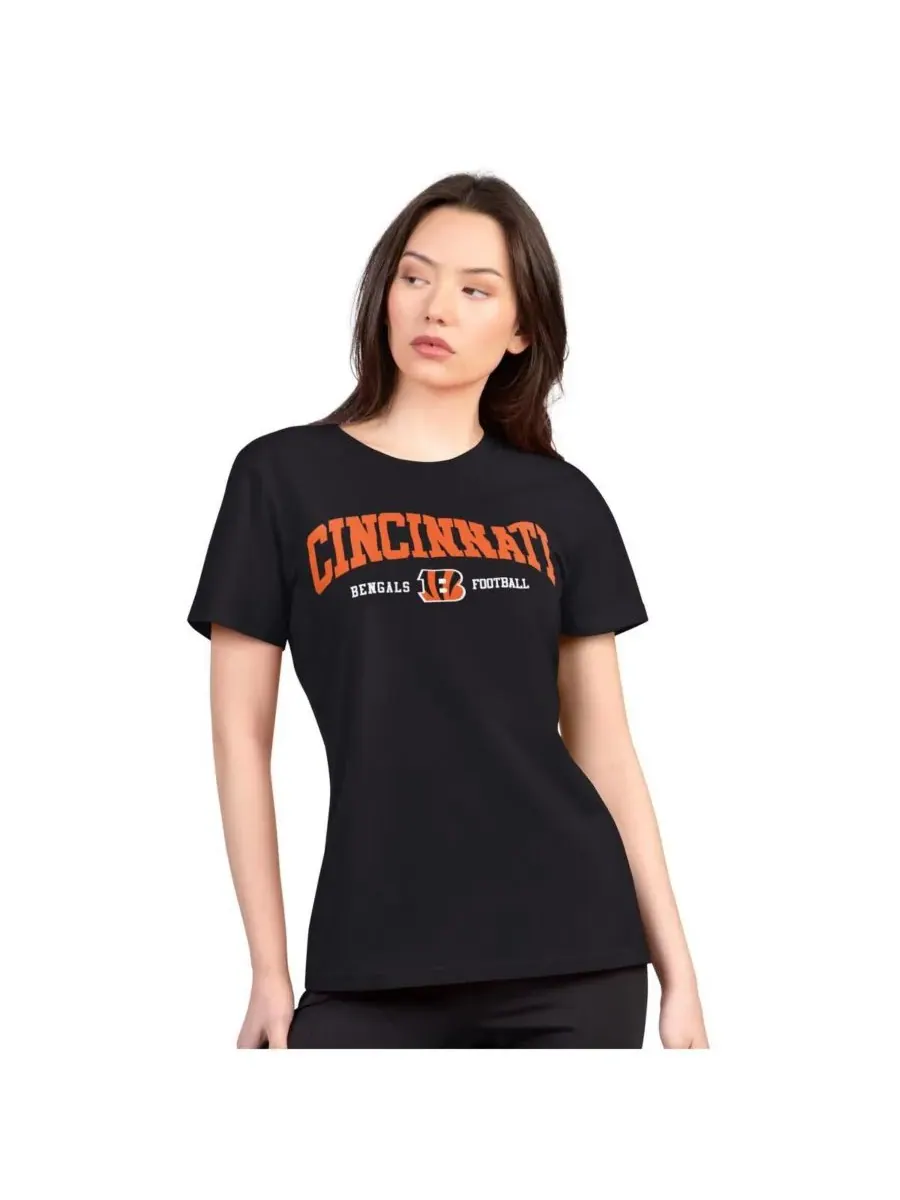 G-III 4Her by Carl Banks Женская черная футболка Cincinnati Bengals Super-Slim Lightweight Winning — изображение 1 из 2