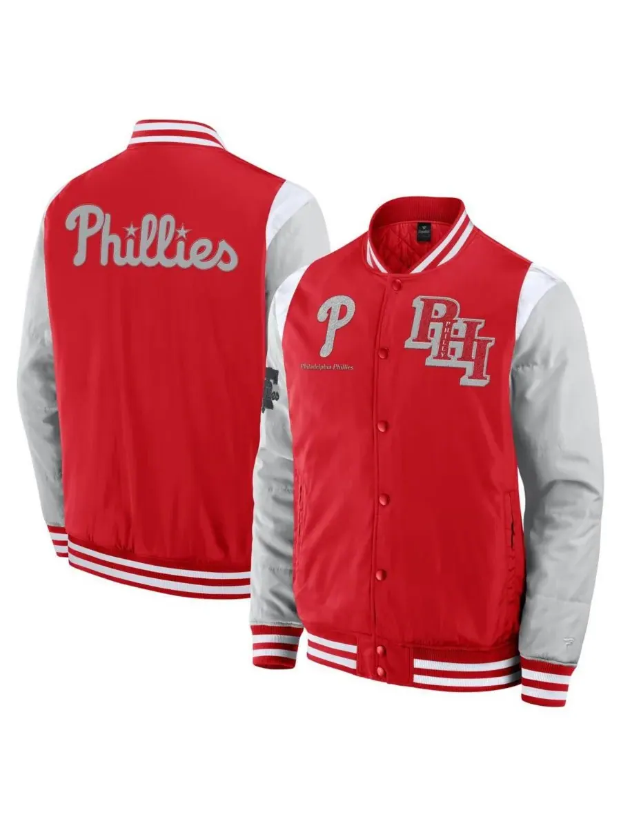Fanatics Мужская красная куртка Philadelphia Phillies Elements Elite с застежкой на кнопках — изображение 1 из 3, красный