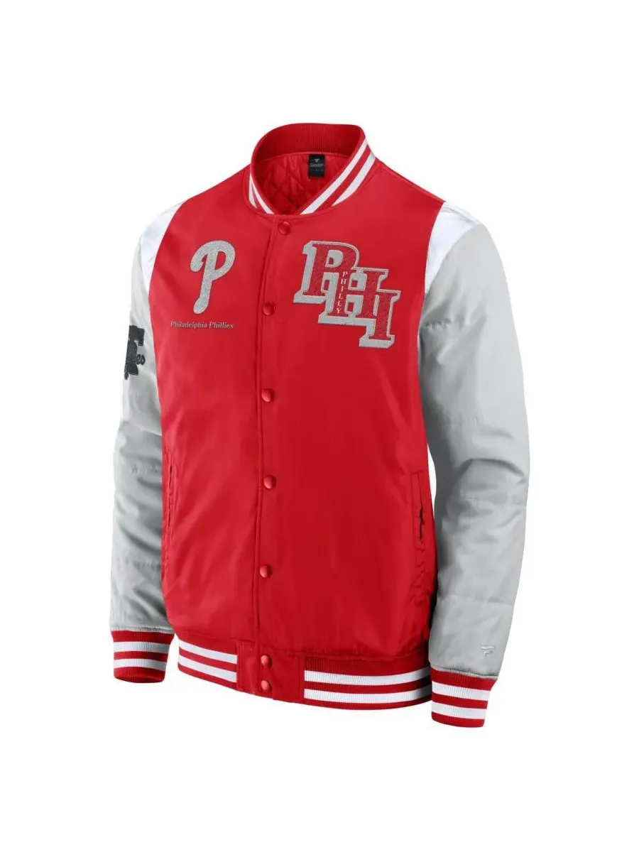 Fanatics Мужская красная куртка Philadelphia Phillies Elements Elite с застежкой на кнопках — изображение 2 из 3, красный