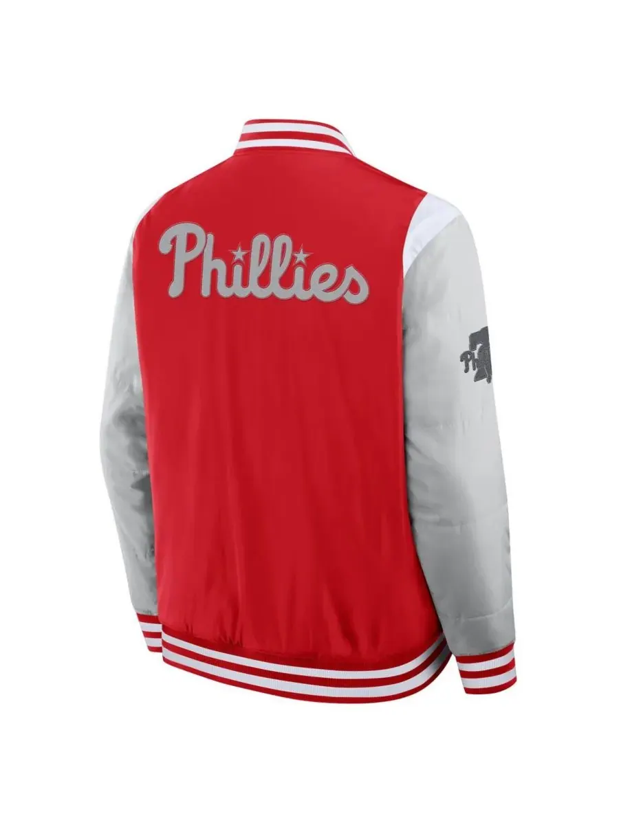 Fanatics Мужская красная куртка Philadelphia Phillies Elements Elite с застежкой на кнопках — изображение 3 из 3, красный