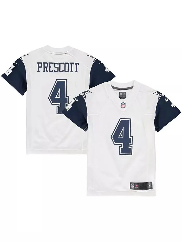 Джерси Big Boys Dak Prescott White Dallas Cowboys Color Rush Game Nike — изображение 1 из 3
