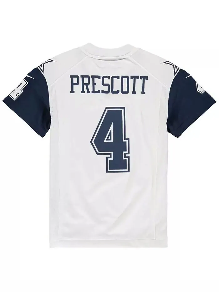 Джерси Big Boys Dak Prescott White Dallas Cowboys Color Rush Game Nike — изображение 3 из 3
