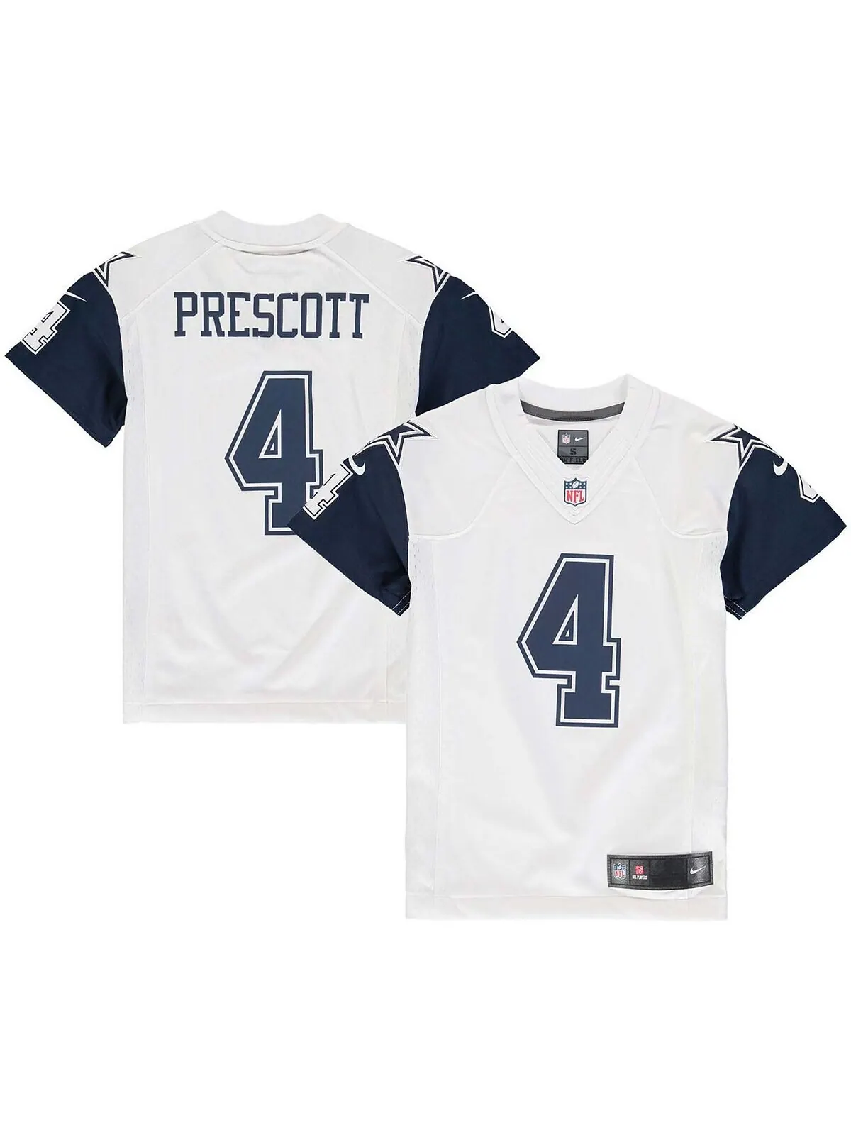 Джерси Big Boys Dak Prescott White Dallas Cowboys Color Rush Game Nike — изображение 1 из 3, белый