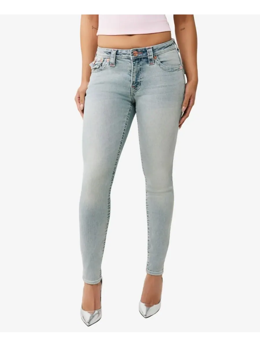 Женские джинсы Jennie Mid Rise Skinny Big T Flap Jeans True Religion, Playmaker