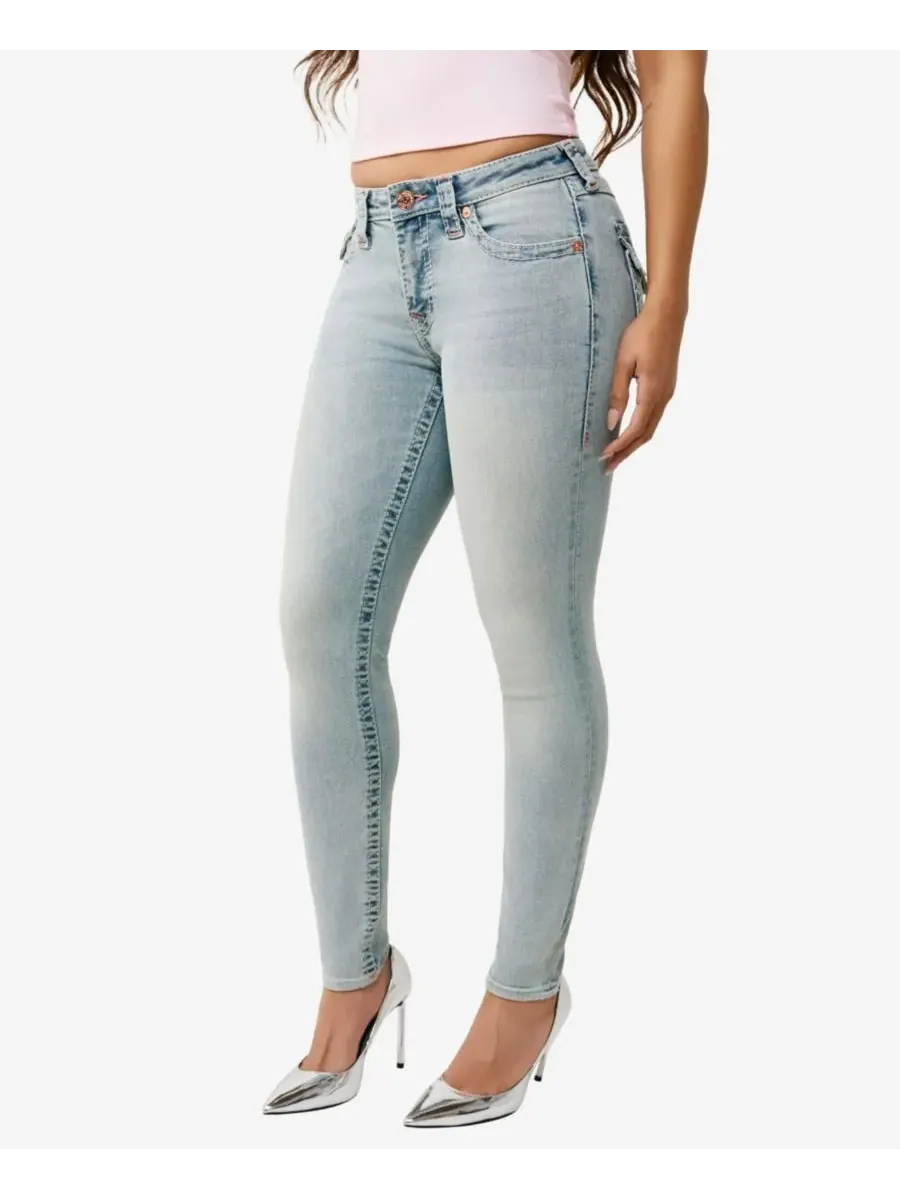 Женские джинсы Jennie Mid Rise Skinny Big T Flap Jeans True Religion, Playmaker — изображение 2 из 3