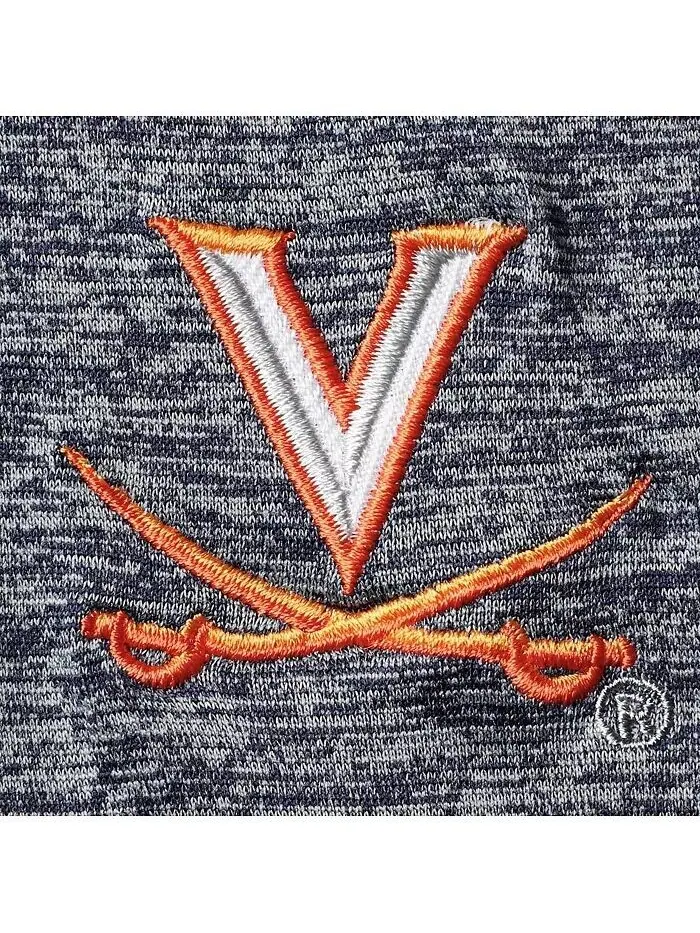Мужская темно-синяя рубашка-поло с регланами Virginia Cavaliers Down Swing Team Colosseum — изображение 2 из 4