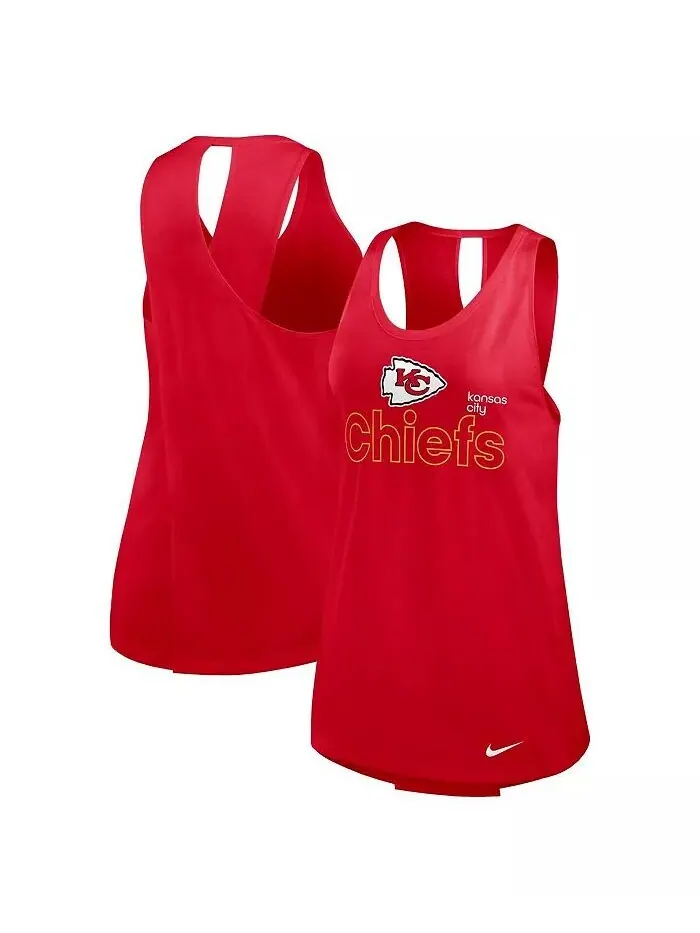 Женская красная майка Kansas City Chiefs Plus Size Performance Nike — изображение 1 из 3