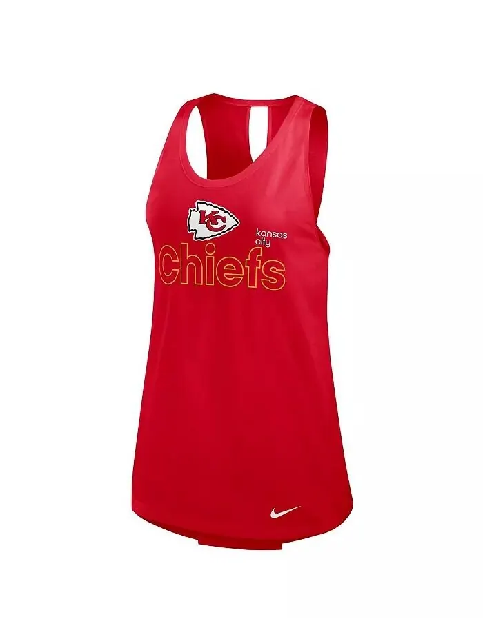Женская красная майка Kansas City Chiefs Plus Size Performance Nike — изображение 2 из 3