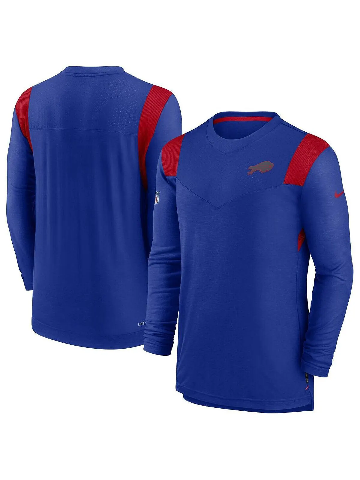 Мужская футболка с длинным рукавом royal buffalo bills sideline tonal logo performance player Nike — изображение 1 из 1