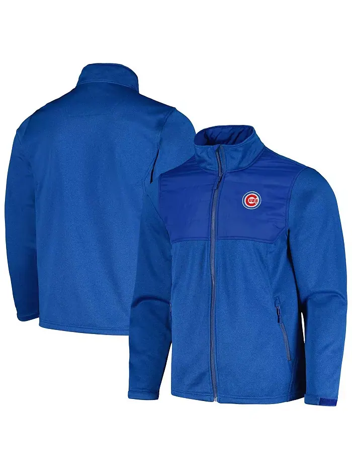 Мужская худи с молнией Chicago Cubs Explorer в оттенке Heather Royal Dunbrooke — изображение 1 из 4
