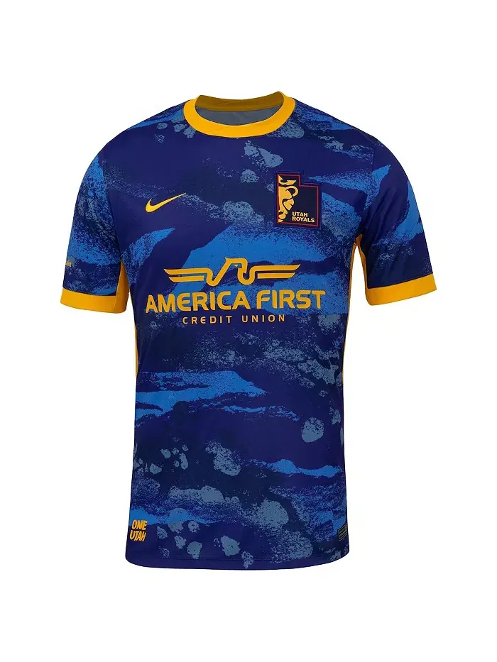 Мужская футболка Utah Royals 2025 Great Salt Lake Kit Stadium Replica в синем цвете Nike — изображение 2 из 3