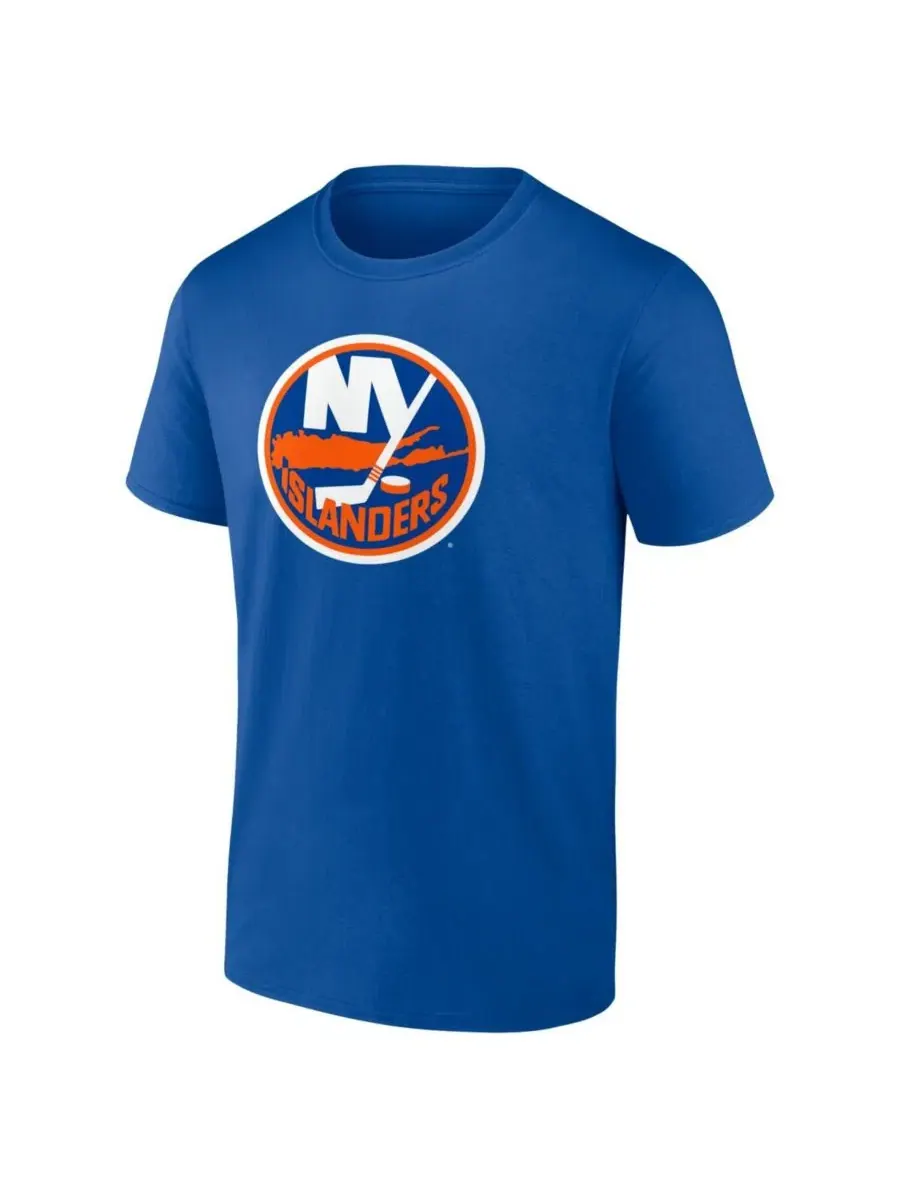 Мужская футболка Royal New York Islanders Essential Logo Athletic — изображение 2 из 3, королевский