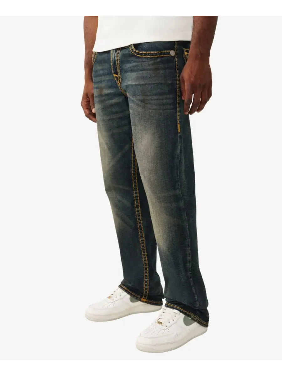 Мужские джинсы Ricky Super T Straight Flap True Religion — изображение 2 из 3