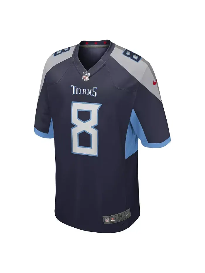 Мужская игровая футболка Will Levis Navy Tennessee Titans Nike — изображение 2 из 5