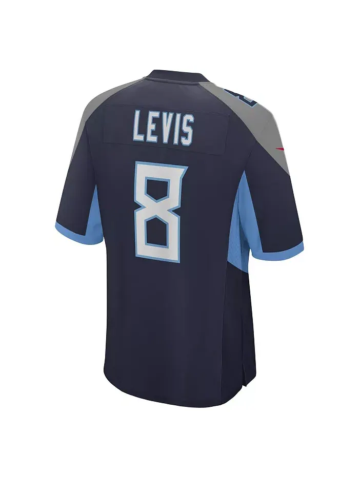 Мужская игровая футболка Will Levis Navy Tennessee Titans Nike — изображение 3 из 5