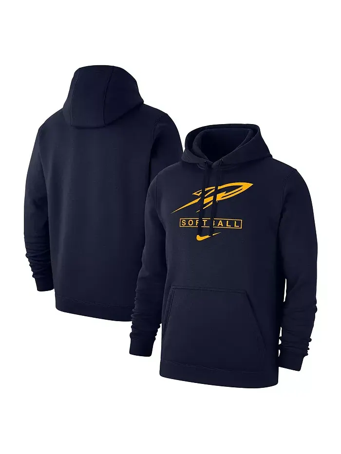 Мужская флисовая толстовка с капюшоном Toledo Rockets Softball Club в темно-синем цвете Nike — изображение 1 из 3
