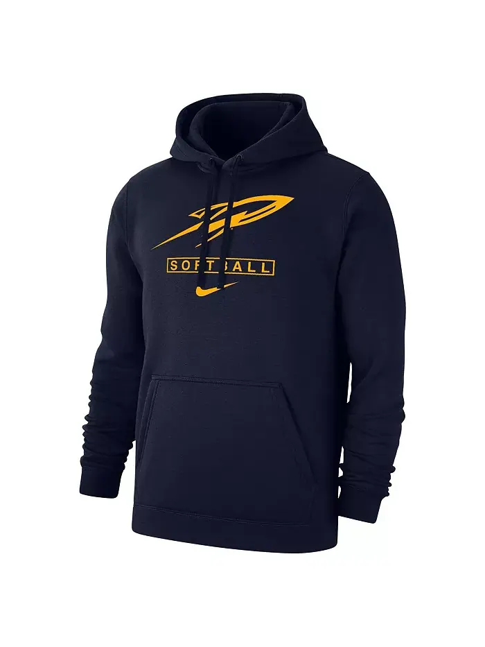 Мужская флисовая толстовка с капюшоном Toledo Rockets Softball Club в темно-синем цвете Nike — изображение 3 из 3