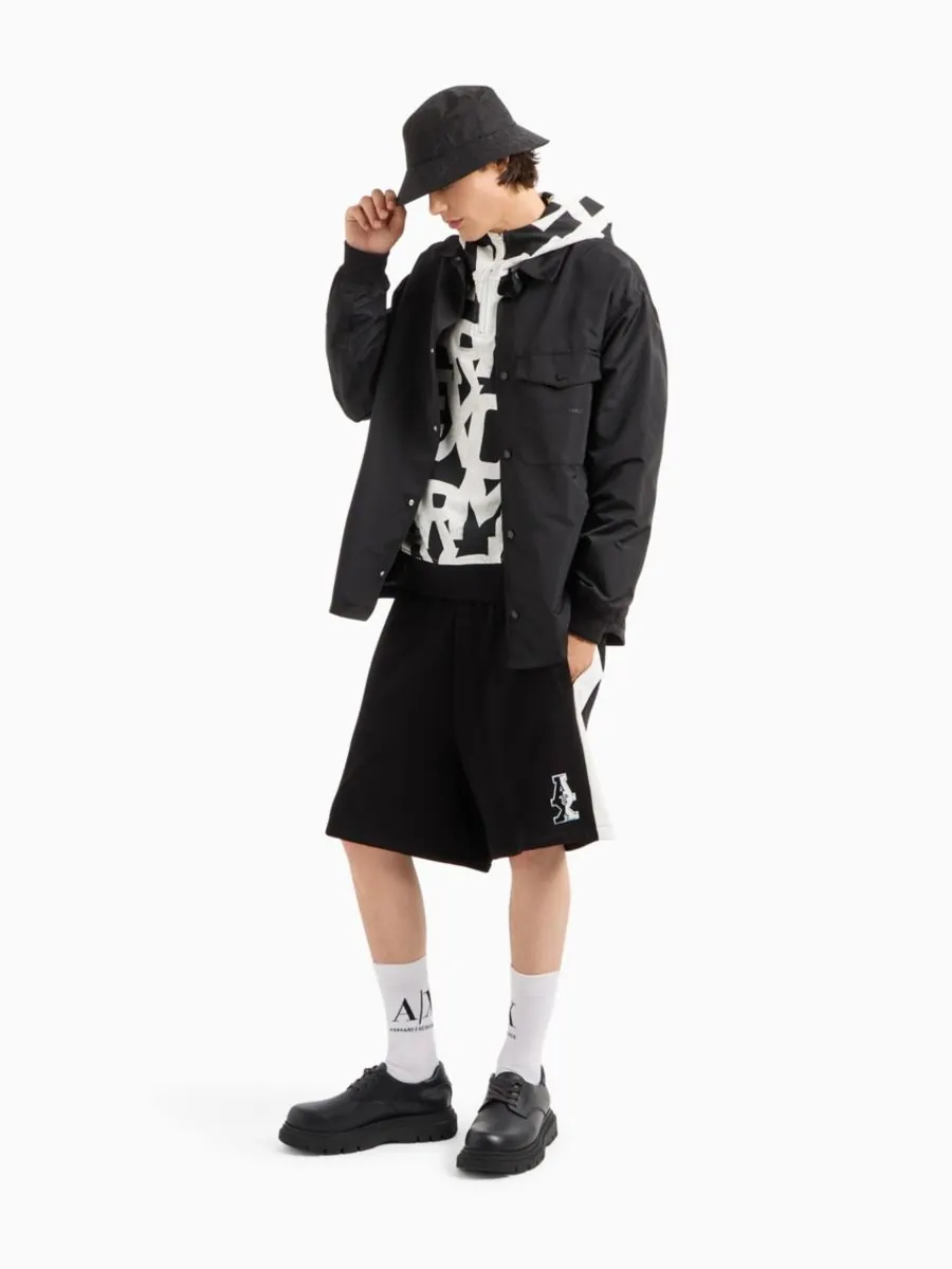 Мужская толстовка с длинным рукавом и логотипом A|X Armani Exchange, Solid Blac — изображение 2 из 5