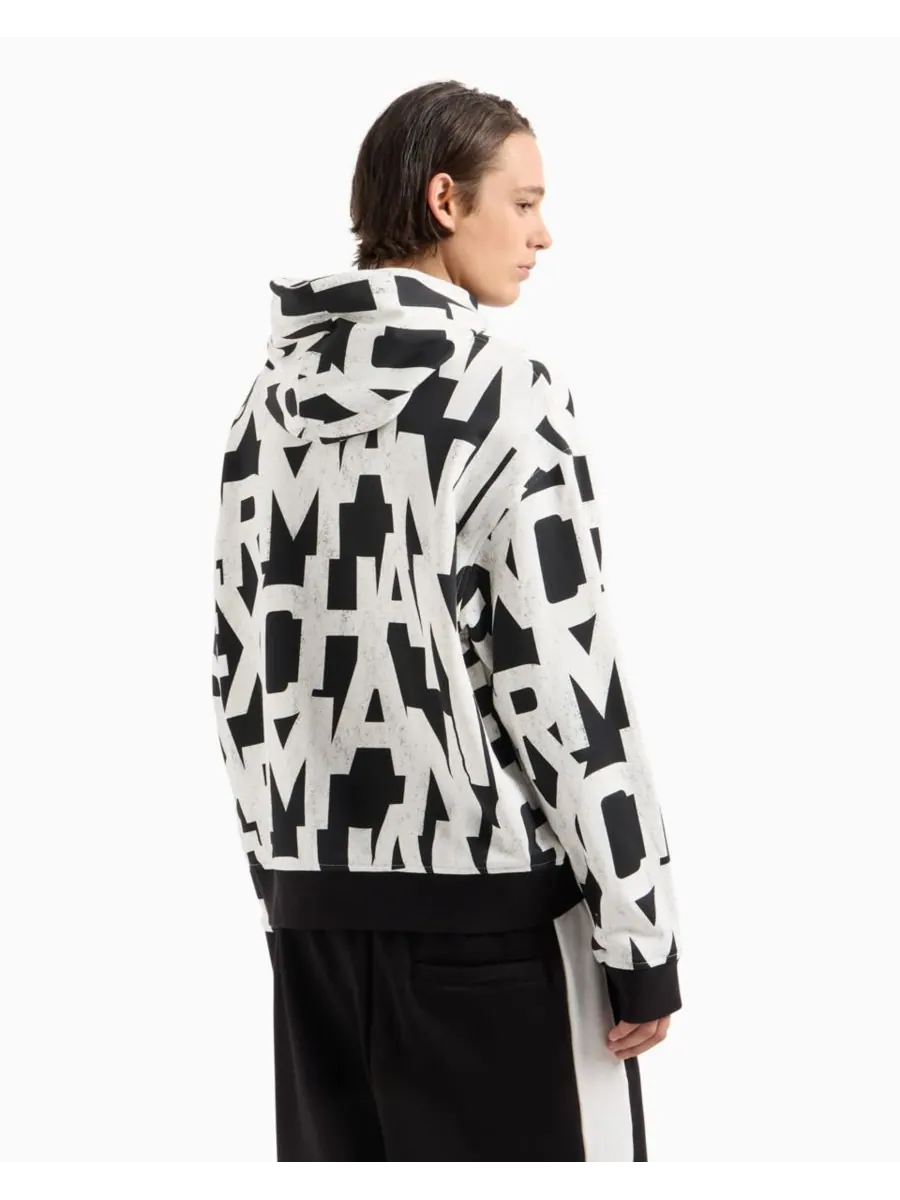 Мужская толстовка с длинным рукавом и логотипом A|X Armani Exchange, Solid Blac — изображение 4 из 5