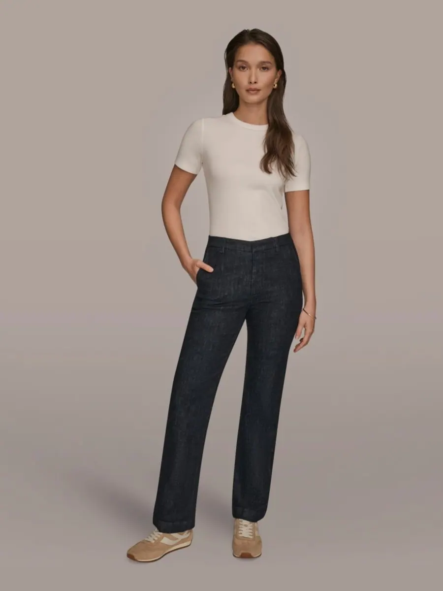 Женские брюки средней посадки в современном стиле Donna Karan Weekend, The Lacombe — изображение 7 из 7